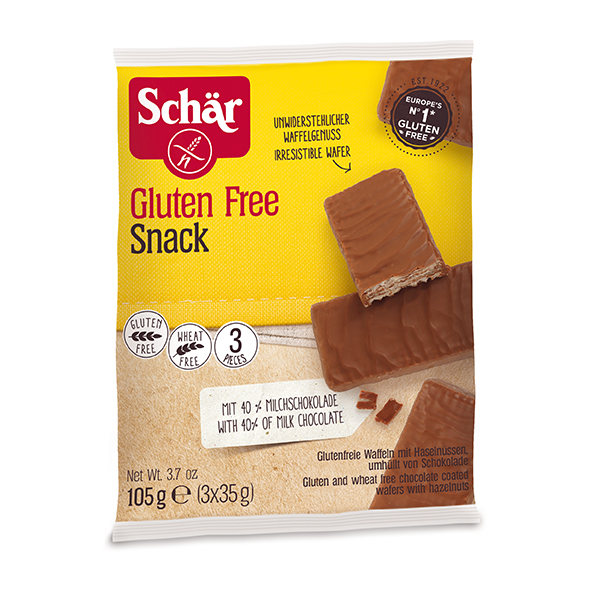 Snack Chocolat & Noisettes Sans Gluten 3x35g - nutridiet